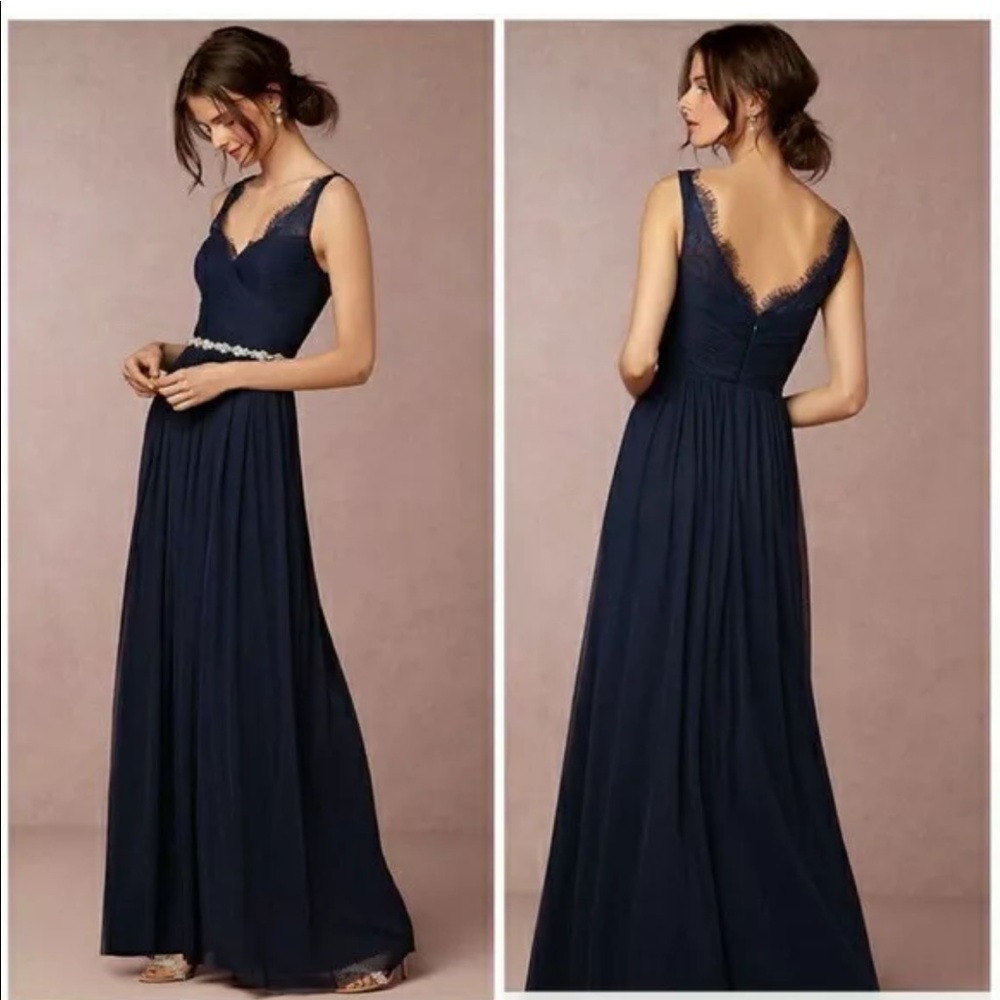 Herherto navy dress from BHLDN. Size 2